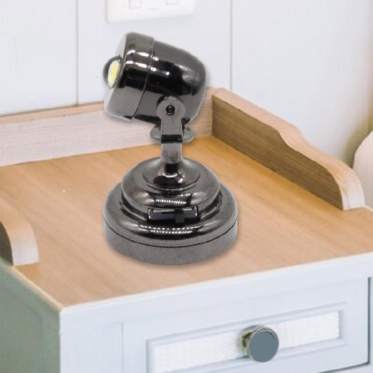 Dollhouses 1/12 Miniature Spotlight Rotating Wall Lamp With LED Light for Dollhouses Enthusiasts Collectible Furniture