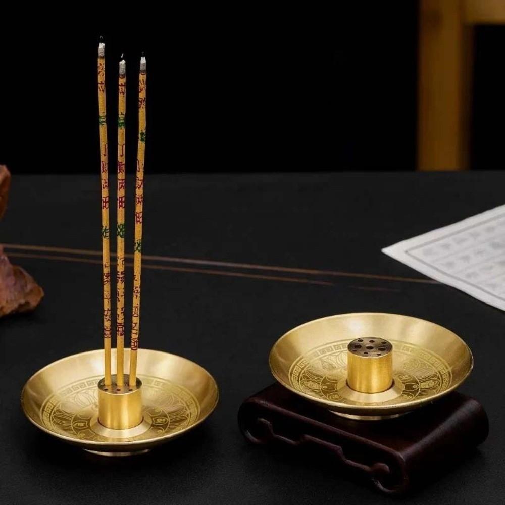 Burner Stand Round Incense Burner Incense Tray Incense Stick Plate 9 Hole Incense Holder