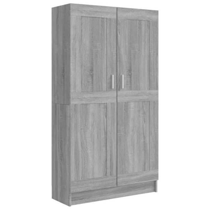 VidaXL Bibliothèque Sonoma gris 82,5x30,5x150 cm Bois d'ingénierie 815613
