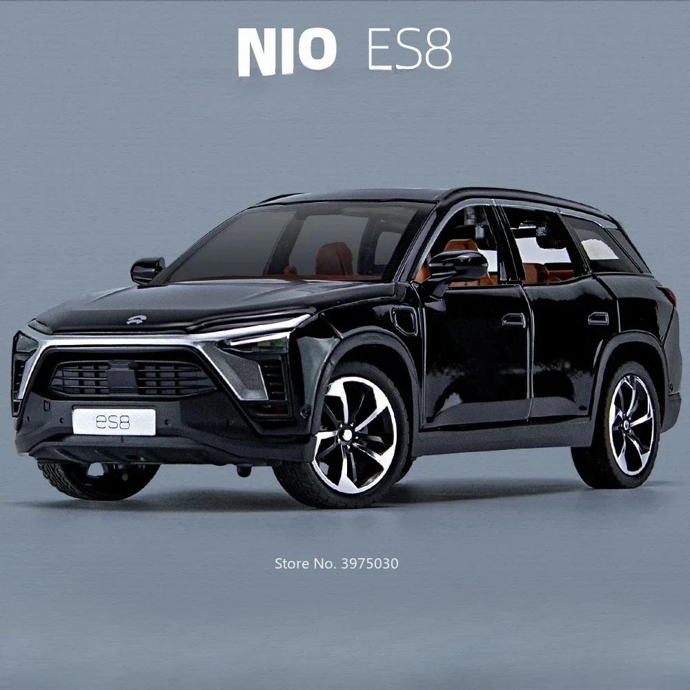 

1:24 Scale NIO ES8 Great Wall POER SUV Cars Models Toys Alloy Diecast New Energy Vehicles with Sound Light Model for Kids Gifts