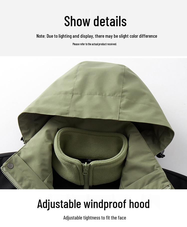 Men's & Women's 3-in-1 Detachable Outdoor Waterproof Jacket