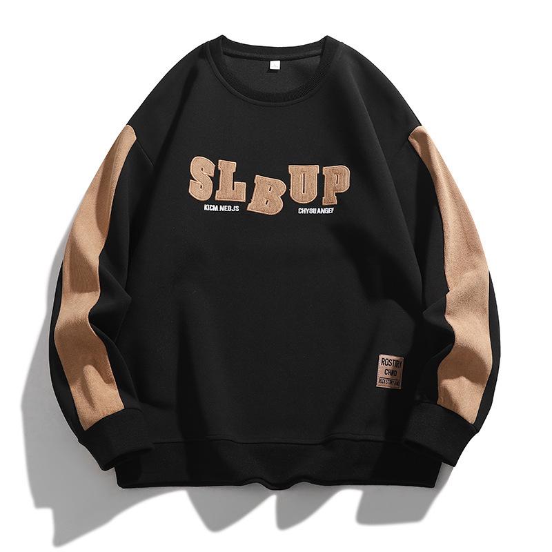 New Year Round Sweater Men's Autumn and Winter Large-size Printed Sweater Men's Top