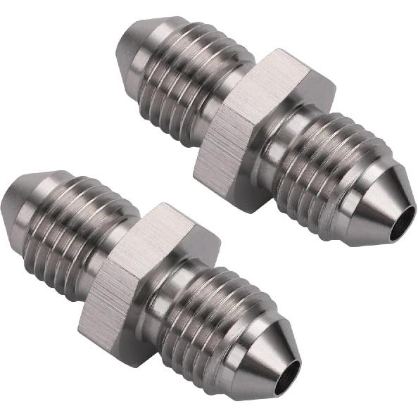 3AN Male to 3AN Male Stainless Steel Brake Clutch Fuel Oil Fitting Adapter Coupler