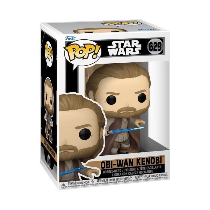 Figurine de collection - FUNKO - Obi-Wan Kenobi (Battle Pose) - Star Wars - Gris - Multicolore