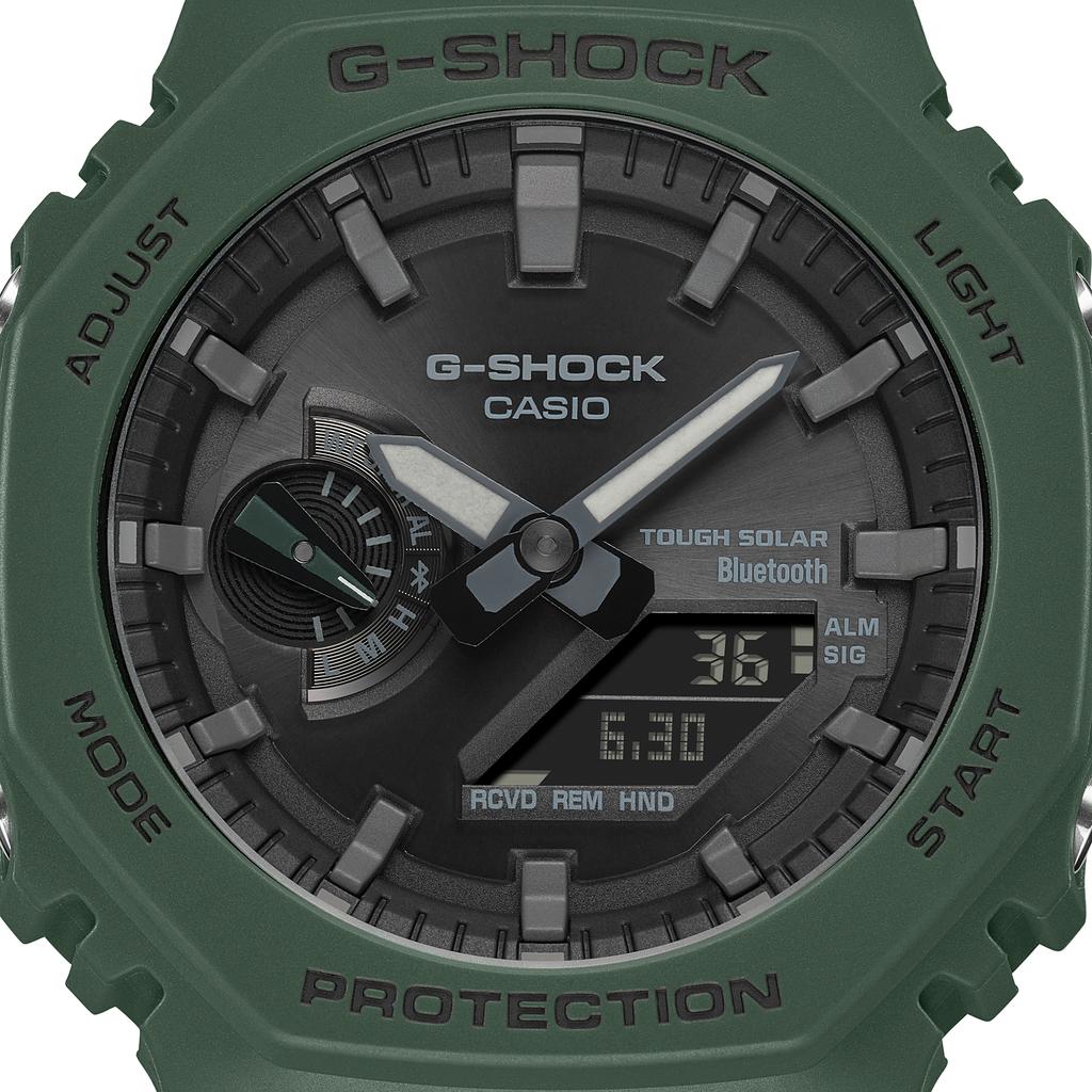 Casio Men's Resin 200M Water Resistant Shock Resistant Quartz Watch GA-B2100-3A