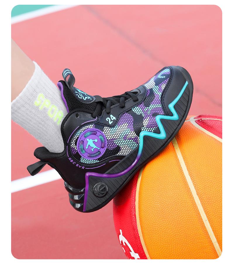 Boys' Lightweight Shock-Absorbing Basketball Running Shoes - Autumn/Winter 2025