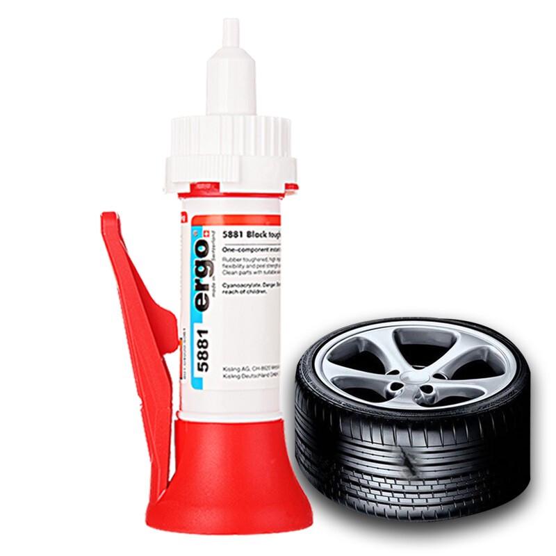 Ergo5881 Swiss Imported Black Car Tire Repair Glue