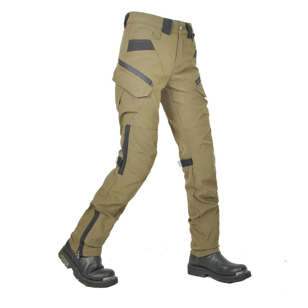 Motorcycle Riding Pants Waterproof Windproof Breathable High Waist Female Cavalry Green Motorcycle Anti-fall Pants Silicone Protectors