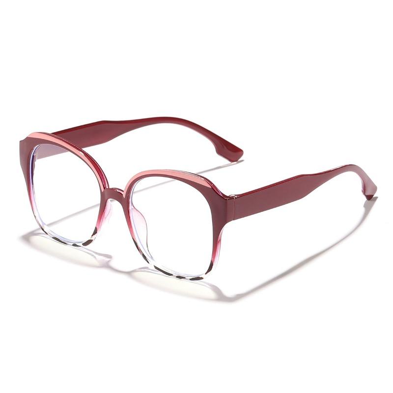 Fashion Large Frame Square Anti Blue Light Glasses Men Women Europe and America Piece Together Color Eyeglasses