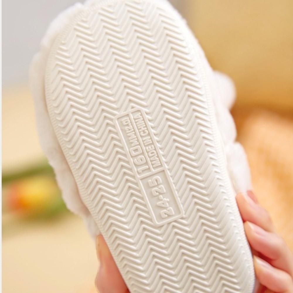 Cute Anti-Slip Children Indoor Slippers Warm Cotton Cartoon Rabbit Slippers Cartoon Thick Bottom Footwear Winter Season