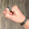 Adjustable Skull Ring Men Women Sterling Punk Gothic Fashion Jewelry Geometric Design Electroplated Finish