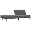 Vidaxl 2-Seater Sofa, Dark Grey, Upholstered In Velvet