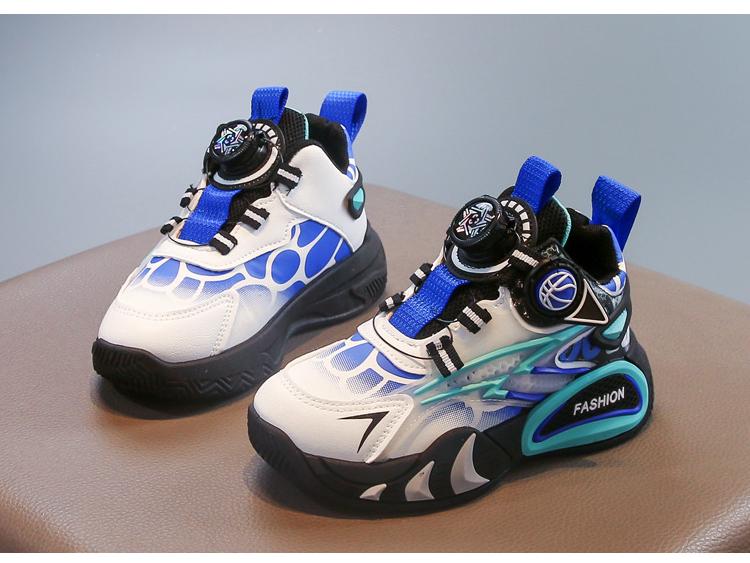 Boys' Winter Fleece-Lined Cotton Basketball Shoes – 2025 Edition
