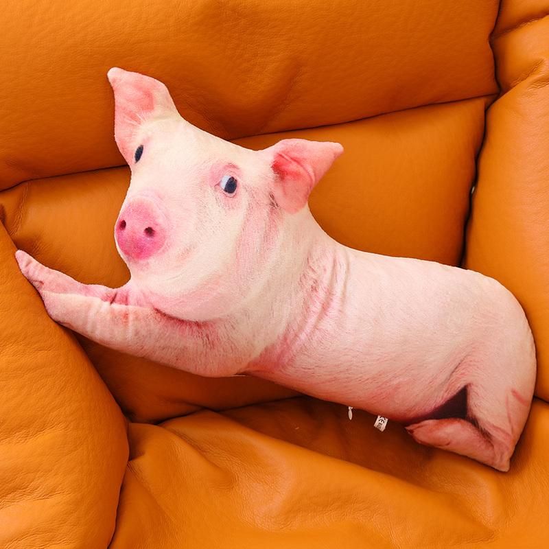 Simulation Niedliches Cartoon-Schwein Plüschtier Stofftier Weiches Tier Realistisches Ferkel Puppe Kreatives Kissen Kinder Spielzeug Geschenk Für Mädchen