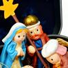 Tin Box Nativity Mini 3D Small Religious Holy Figurines Holy Family Christmas Religious Decoration for Desk Shelf Office Bedroom