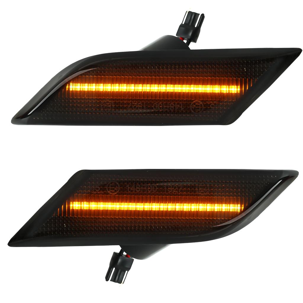 2 stk 12V Gult Sidespeillys Dynamiske LED Sidemarkeringslys Blinklys For VW For Transporter T6.1 Facelift 2020-Opp
