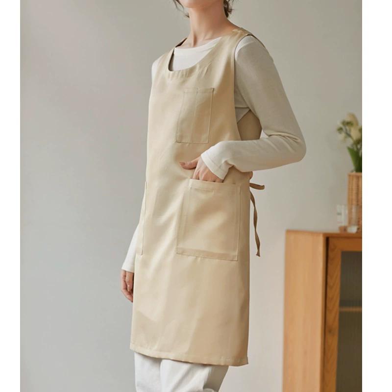 Neue Mode Küchenschürzen für Frau Mann Grill Restaurant Bar Geschäft Cafés Beauty Nägel Studios Uniform Koch Arbeitsschürze