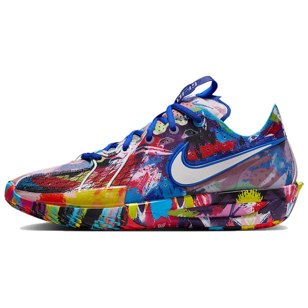 Nike Jewell Loyd X Air Zoom GT Cut 3 EP Paint Unisex Sneakers Multi-Color White Baltic-Blue IF2522-100
