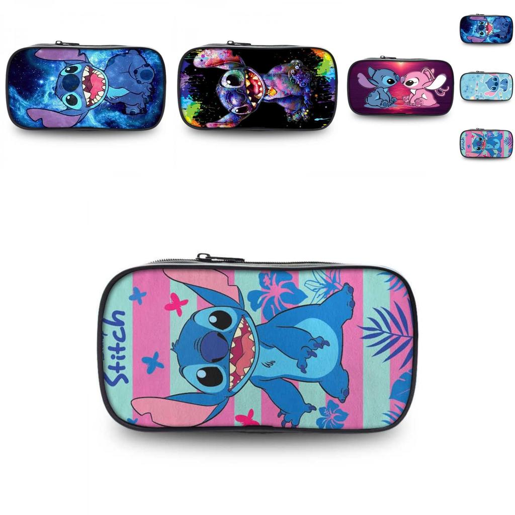 Adorable Stitch Student Single Layer Pencil Case Cute Cartoon Stationery Storage Bag