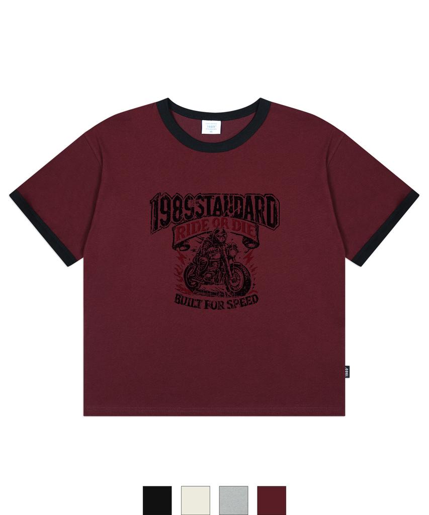 1989STANDARD Rider 1989 Cool Cotton Crop Ringer Short Sleeve (Srcstd-0262)