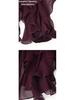 Summer 2026 European & American V-Neck Layered Ruffled Pleated Women's Shirt