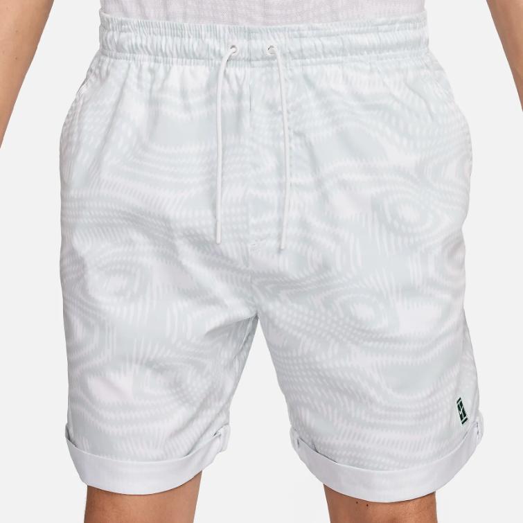 Nike Court Heritage Logo Embroidered Comfortable Tennis Casual Shorts Men Shorts White FD5405-100