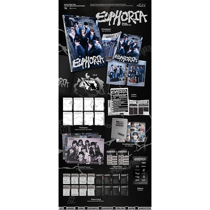 [Förbeställning] ALPHA DRIVE ONE THE 1ST MINI ALBUM [EUPHORIA] FREAK ALARM ver. (Onlineförmån)