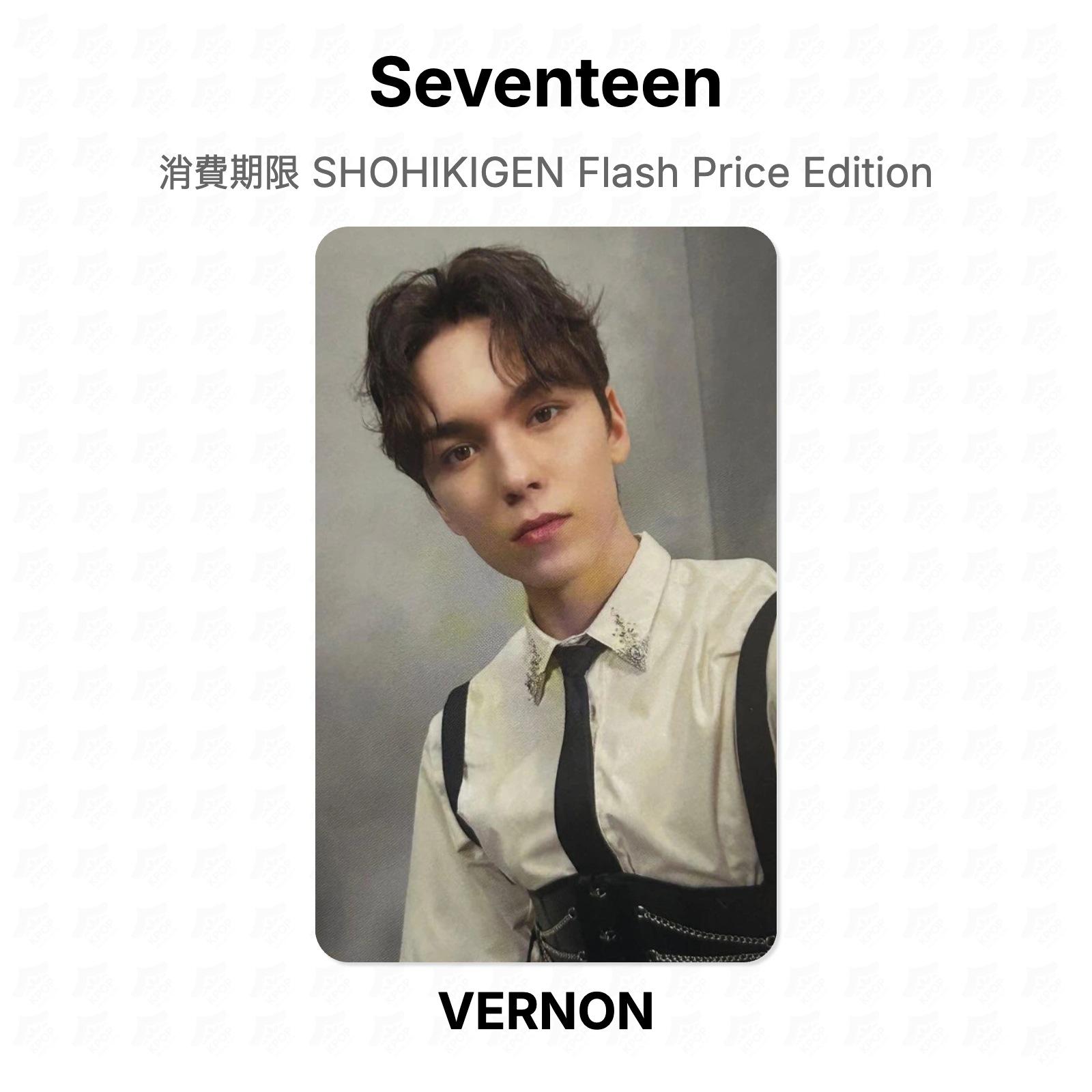 Семнадцать SHOHIKIGEN Издание Flash Price Официальная фотокарточка VERNON gray