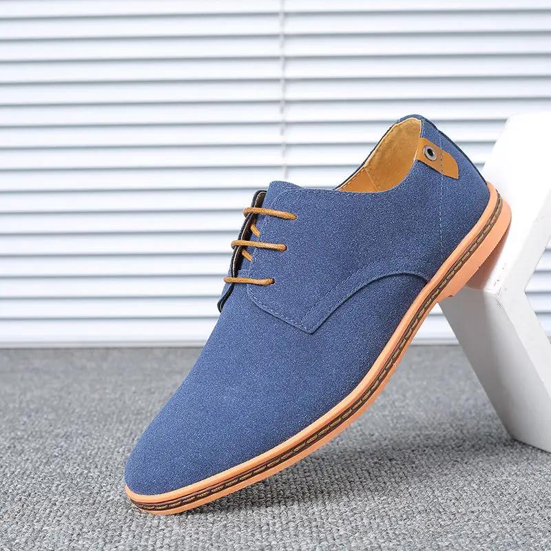 Top Quality Brown Oxford Shoes Men Derby Loafers Big Size 47 48 Casual Shoes Business Man Sneaker Yellow Dress Shoes Fashion