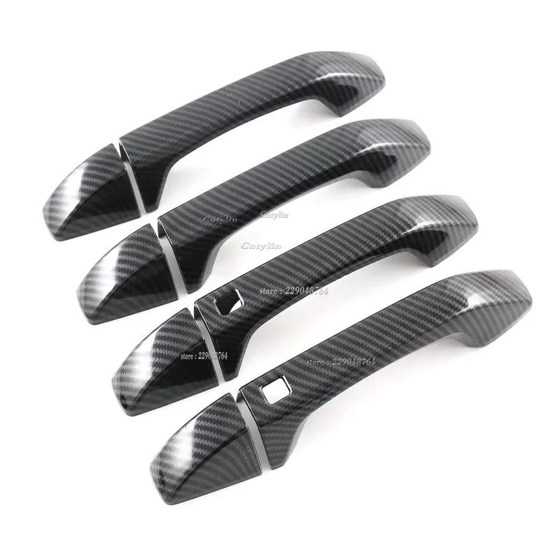 For Ssangyong Torres 2024 abs Carbon Fiber Side Door Handle Cover Trim Bowl et Sticker Protector Car Accessories