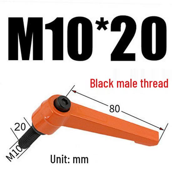 Adjustable Ratchet Handle L-Shaped Wrench with M5/M10/M16 Set Screw 7-Shaped Quick Lock Bolt