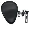 Retro Leather Spring Seat & Single Bag for Harley Cruiser