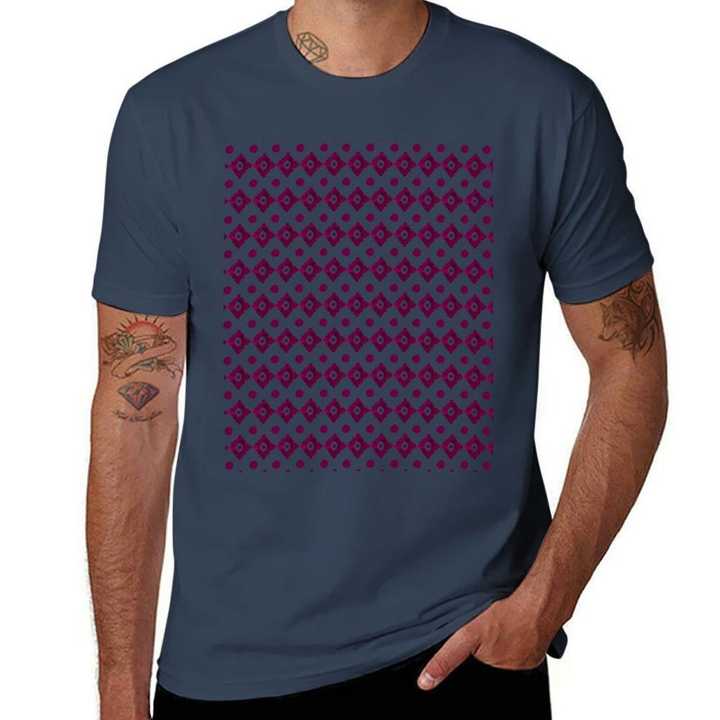 Abstract Geometrical Burgundy Pink Watercolor Tribal Pattern Tshirt Unisex Graphic T Shirt Tshirt