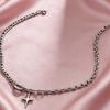 Lele Accessories Trendy Brand Cool Edgy Hip-Hop Niche Design Star Pendant Unisex Stainless Steel Bamboo Chain Punk Necklace