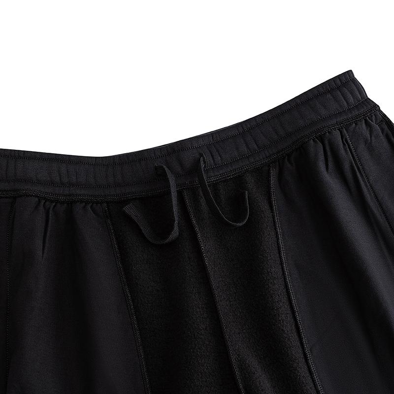 Anta Comfortable Versatile Warm Thick Knit Sports Pants Men bottoms Basic-Black 152618308N-1