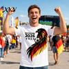 Camiseta de Animación para Equipo Nacional Hombres Aficionados al Fútbol Camiseta, Camiseta de Fútbol Alemán, 2026 Mundial Camiseta de Tejido Suave Camiseta de Torneo, Ropa Elegante para Aficionados