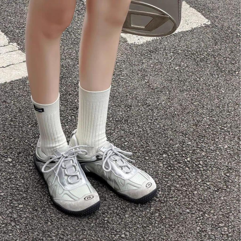 Retro color matching German training shoes women's summer new versatile breathable dad shoes platform casual sports Forrest Gump shoes