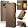 For Oppo Reno12 F 5G Leather Case CASEME 023 RFID Blocking 3 Card Slot Mobile Cover