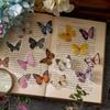 40 Sheets Butterfly Themed PET Stickers Waterproof Vinyl Decals for Scrapbooking Junk Journal DIY Craft Decorations