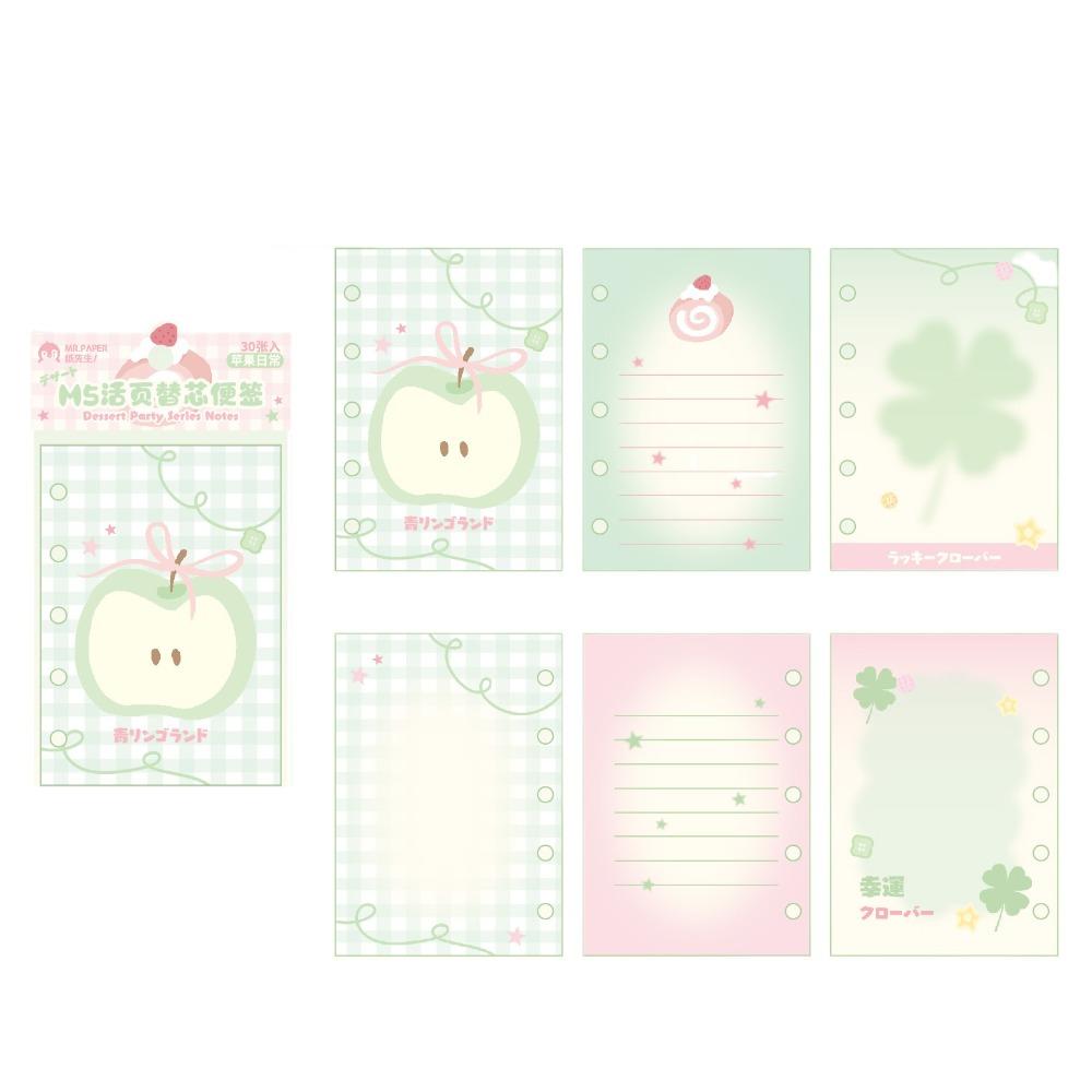 

Блокнот-дневник серии «Десертная вечеринка» Многоцелевая скрап-бумага Милые липкие заметки Школьные канцелярские товары Clover