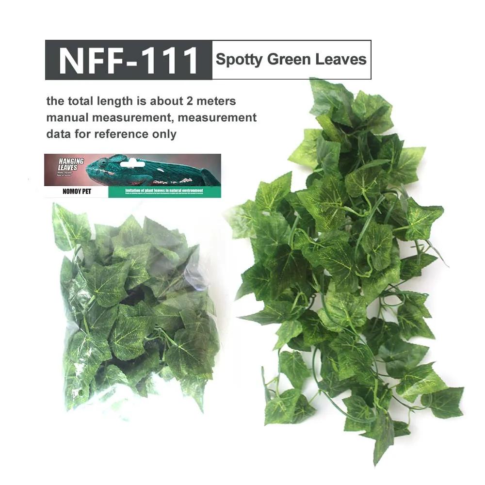 Habitat Decor Reptile Plants Hanging Fake Vines Climbing Terrarium Plant with Suction Cup Pets Lizards Geckos Snake Hermit Crab
