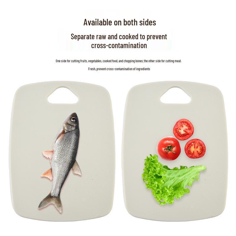 Three-in-One Antibacterial Baby Food and Fruit Cutting Board Set - Mold-Proof, PP Plastic, Three-Piece Household & Dormitory Chopping Boards.