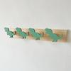 Wall Mounted Storage Hook Strong Load-bearing Dinosaur Shaped Bedroom Entryway Wooden Clothes Hook Coat Hanging Rack