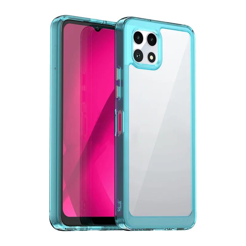 Transparent Colorful TPU Case for T-Mobile Revvl 7 Pro T Phone 2 Pro 5G Protective Cover Clear Shell Fundas Coque Capa