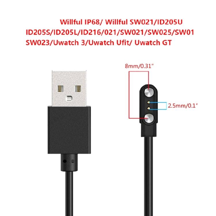 IP68/Willful Ładowarka do smartwatcha Magnetyczny adapter Kabel do ładowania USB
