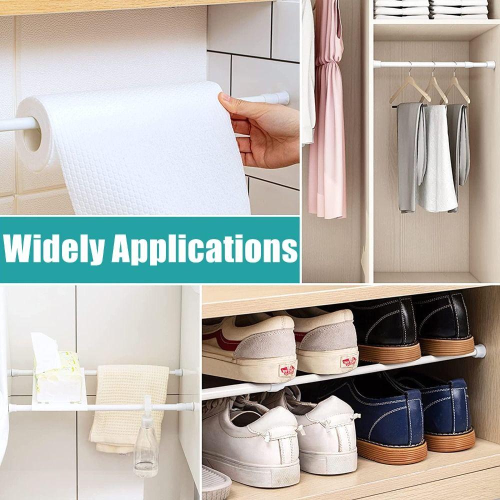 1/4 Pezzi Barre di Sicurezza Regolabili per Finestre Barra di Sicurezza Liscia per Finestre Barra di Sicurezza per Porta Porta