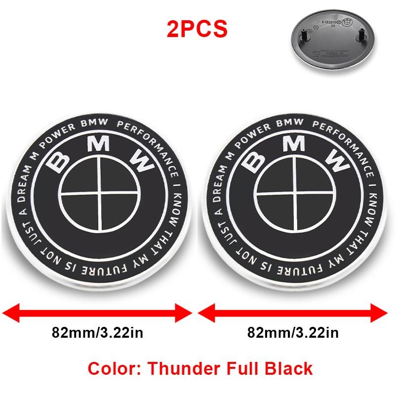 Drswk4 2Pc ABS 82mm 74mm Car Front Hood Emblem Rear Boot Trunk Logo For BMW M G20 G32 G11 X3 X5 X4 X6 X7 G30 G12 F40 F30 X1 Accessories