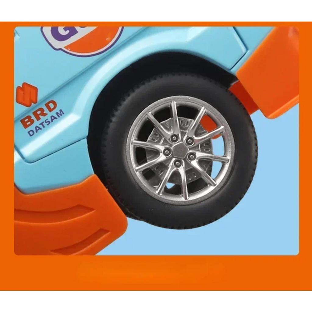 1/24 SUZOKI Gulf Truck Legierung Auto Diecasts & Spielzeugfahrzeuge Automodell Ton und Licht Rückzugauto Spielzeug für Kinder Geschenke