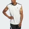 Adidas Casual Crew Neck Sleeveless T-Shirt Men Tops White IN2572