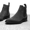 Fashion Men's Retro Pointed High-Top Set Foot Suede  Tooling Men's Boots